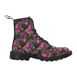 Lovely Floral -Women's Boots, Combat boots, , Combat Shoes, Hippie Boots - MaWeePet- Art on Apparel