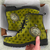 Mens Time Watch- Hipster Bohemian Combat boots - MaWeePet- Art on Apparel