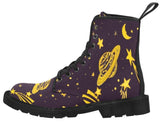 Space Odyssey -Women's lightweight 30.7oz! Combat boots , Festival, Combat, Hippie Boots - MaWeePet- Art on Apparel
