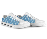 Sneakers-Seahorse Blue Green -Womans Low Top Canvas Sneakers, Chuck style - MaWeePet- Art on Apparel