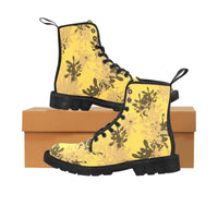 Naturals 4  -Combat boots , Festival, Combat, Vintage Hippie Lace up Boots - MaWeePet- Art on Apparel