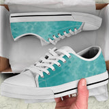 Sneakers-Ocean Break -Womans Low Top Canvas Sneakers, Cruise Fashion Shoes - MaWeePet- Art on Apparel