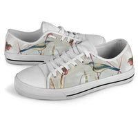 Sneakers-Saplings  -Womans Low Top Canvas Sneakers, Cruise Fashion Shoes - MaWeePet- Art on Apparel