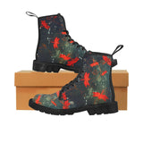 Dragonfly - Mens  -Doc Style, Festival, Combat, Vintage Hippie Lace up Boots - MaWeePet- Art on Apparel