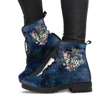 Mens Alice Painting the Roses Blue - Bohemian Combat boots  Boots - MaWeePet- Art on Apparel