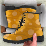 Mens Spotty- Hipster Bohemian Combat boots  Boots - MaWeePet- Art on Apparel
