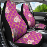 Pink white flower - Fits most bucket style seats,  fits most bucket seats for cars, vans or trucks. - MaWeePet- Art on Apparel