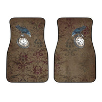 Raven Time -Vehicle Floor Mats x 2, Car Accessories, Auto Accessories - MaWeePet- Art on Apparel