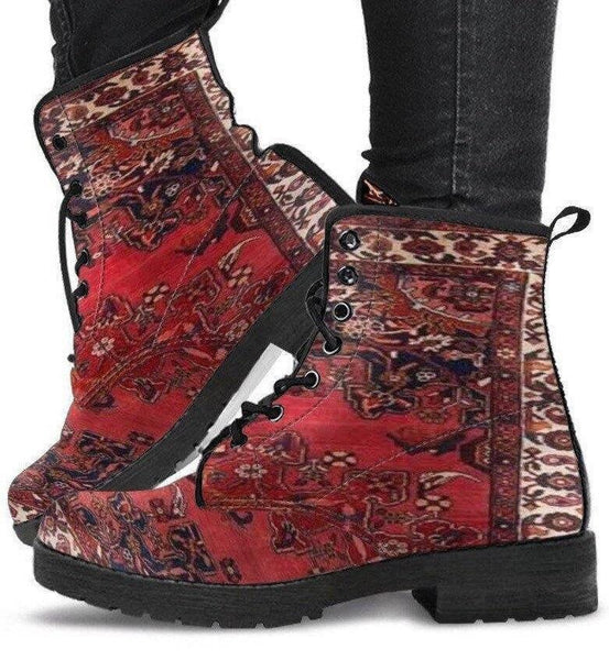 Rug Arabian nights -Women's Combat boots,  Festival Combat, Hippie Boots Lace up, Classic Short boots - MaWeePet- Art on Apparel